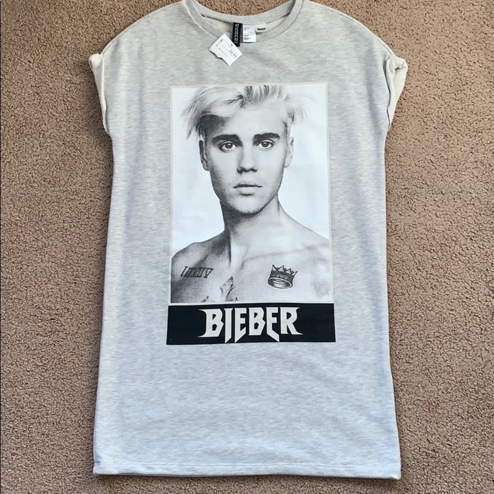 H&M Justin Bieber T-Shirt Dress